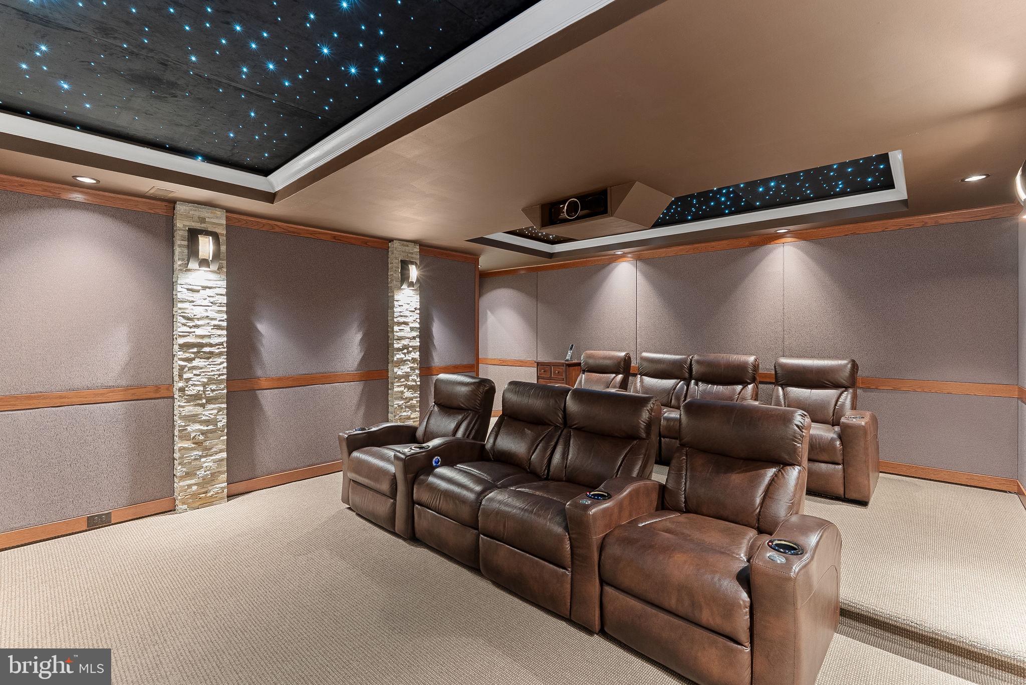 22415 Conservancy Drive Ashburn, VA 20148 - Photo 45 of 70 110" screen, 8 Theatre Seats & 7.2 Surround Sound