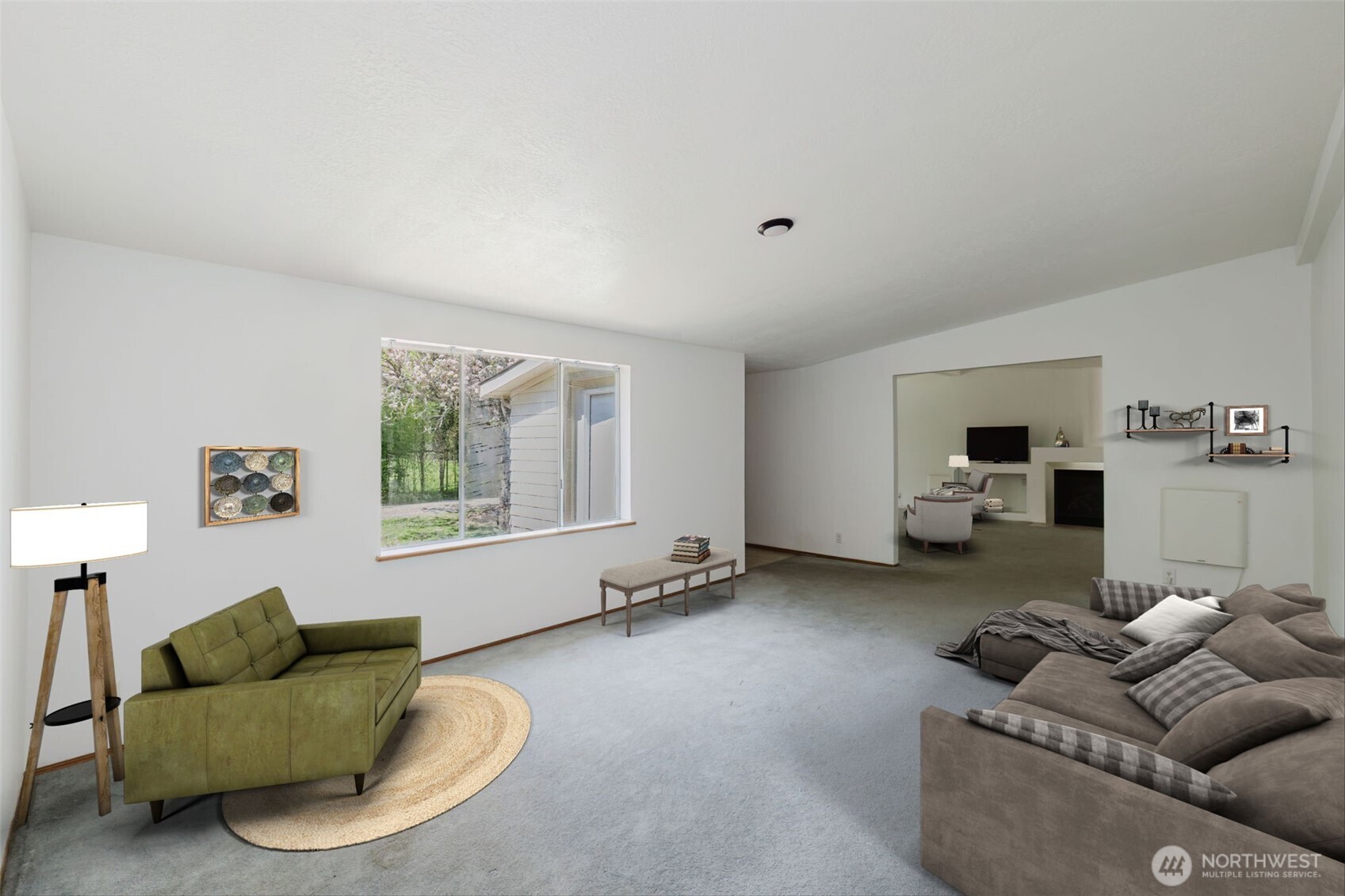 105 Schoolhouse Road Brinnon, WA 98320 - Photo 2 of 39 a living room with furniture and a window