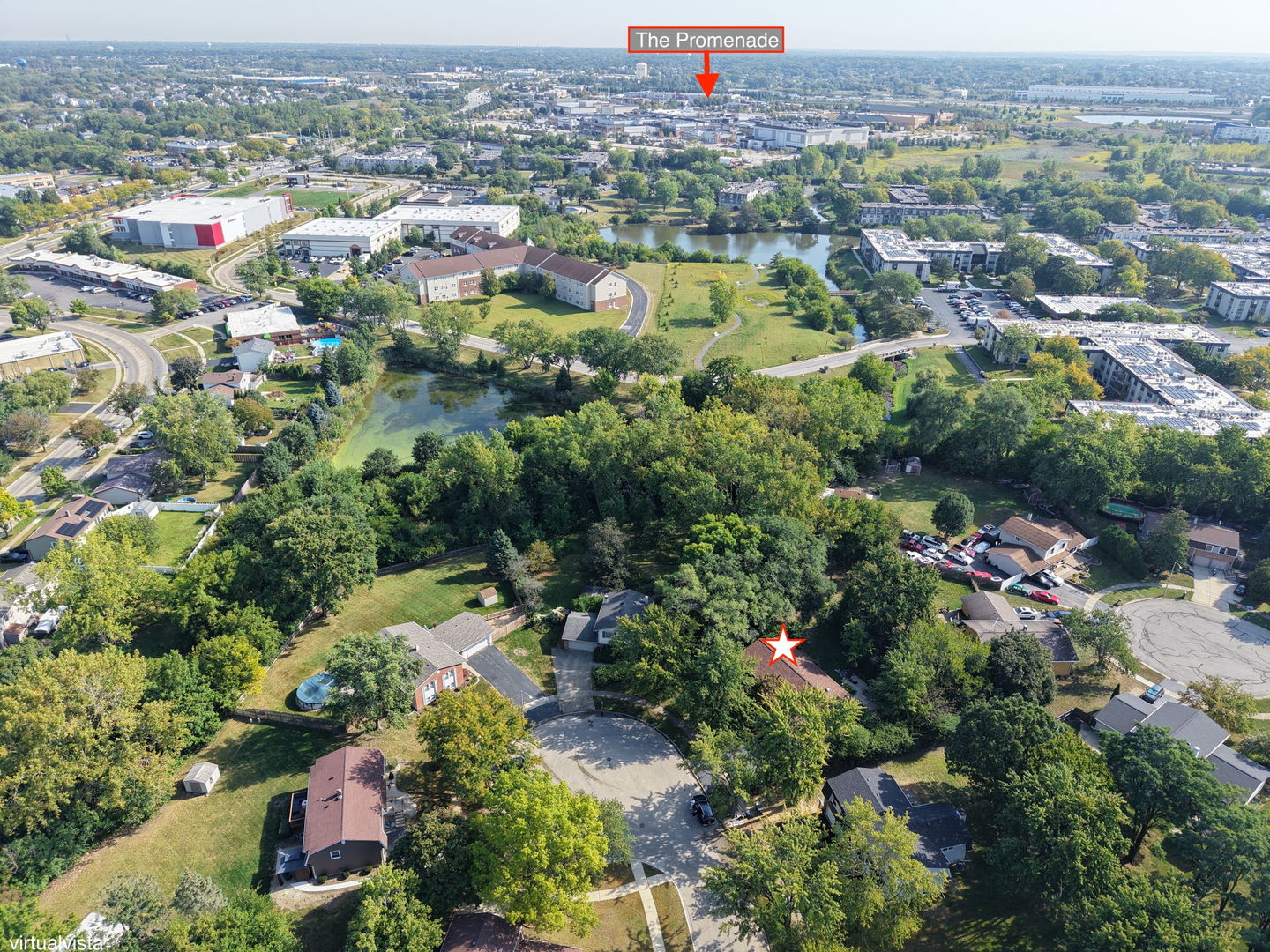 451 Alcester Court Bolingbrook, IL 60440 - Photo 22 of 22 an aerial view of a city with lots of residential buildings