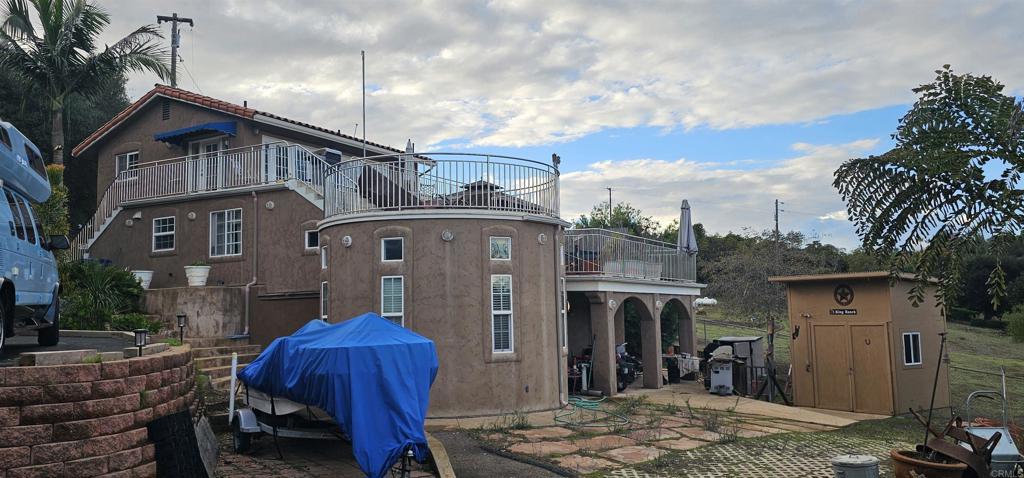 a front view of a house