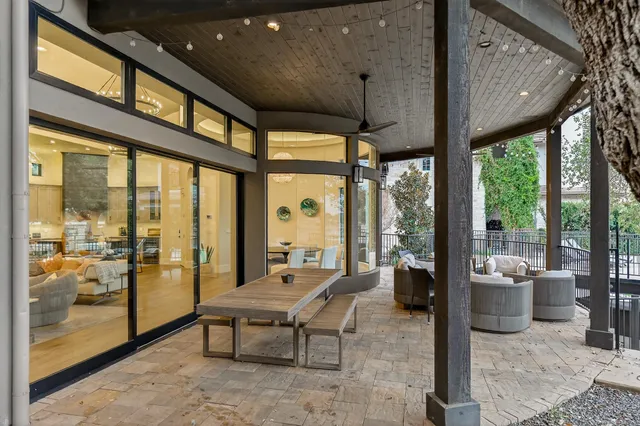 a very nice looking room with a large window