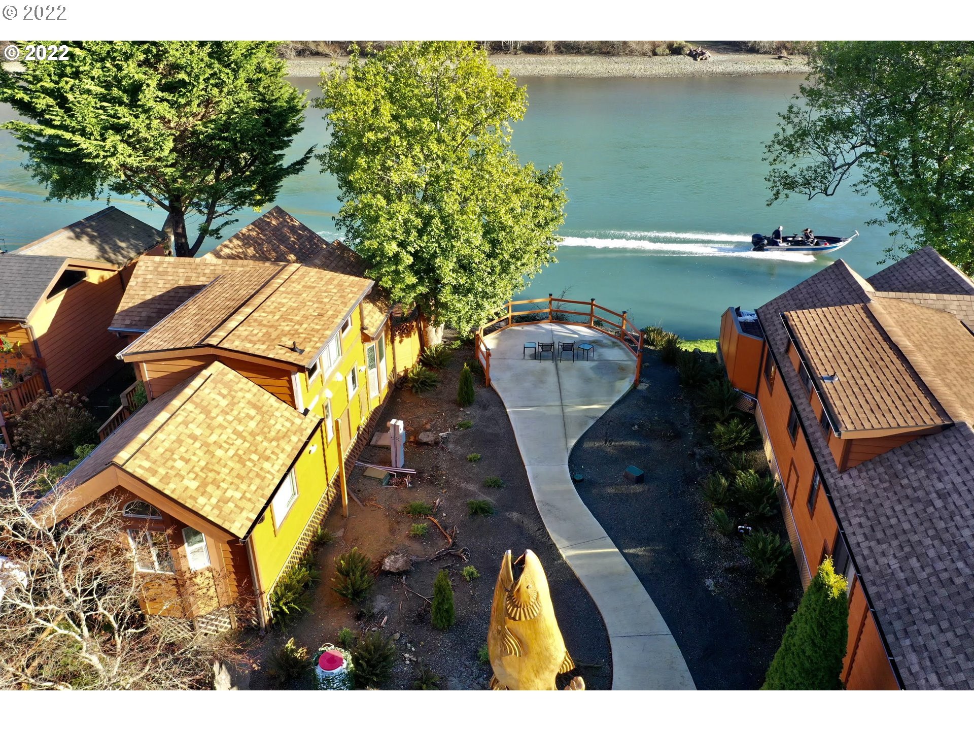 97748 North Bank Chetco River Road, Unit 11 Brookings, OR 97415 - Photo 3 of 32 an aerial view of a house