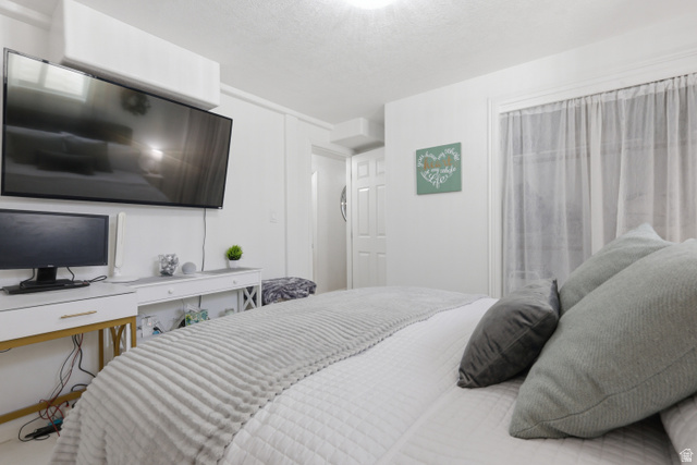 830 North Stone Road Snowville, UT 84336 - Photo 21 of 69 Bedroom featuring a textured ceiling