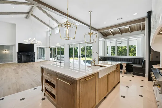 a very nice looking room with a large window