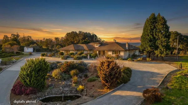 a view of a street with houses