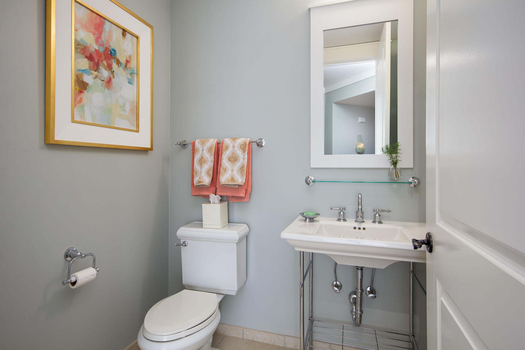 37 Compass Point, Unit 425 Watersound, FL 32461 - Photo 14 of 17 a bathroom with a toilet sink and mirror