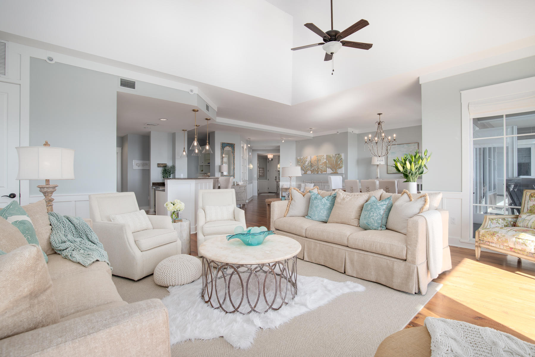 37 Compass Point, Unit 425 Watersound, FL 32461 - Photo 17 of 17 a living room with furniture ceiling fan and a rug