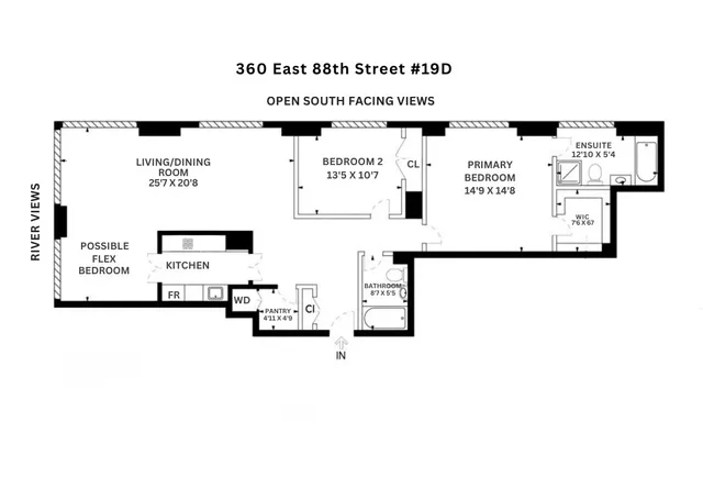 $2,025,000 | 360 East 88th Street, Unit 19D | Upper East Side