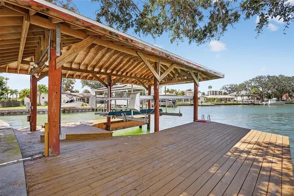 a view of swimming pool with outdoor seating