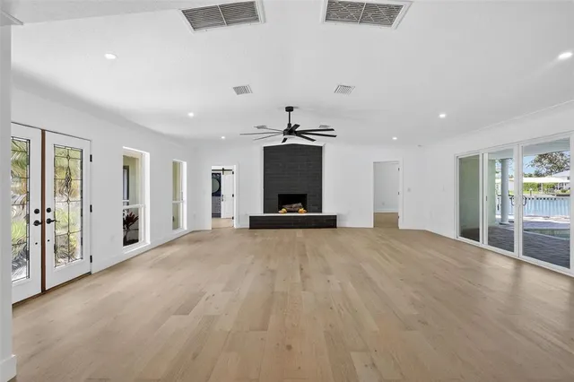 a kitchen with a sink stove and refrigerator