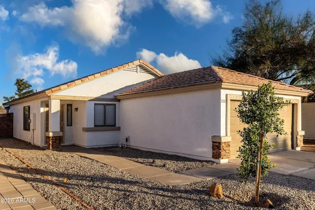 a front view of a house