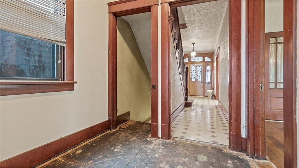 315 Catherine Street McKees Rocks, PA 15136 - Photo 15 of 38 a view of a hallway with wooden floor and entryway