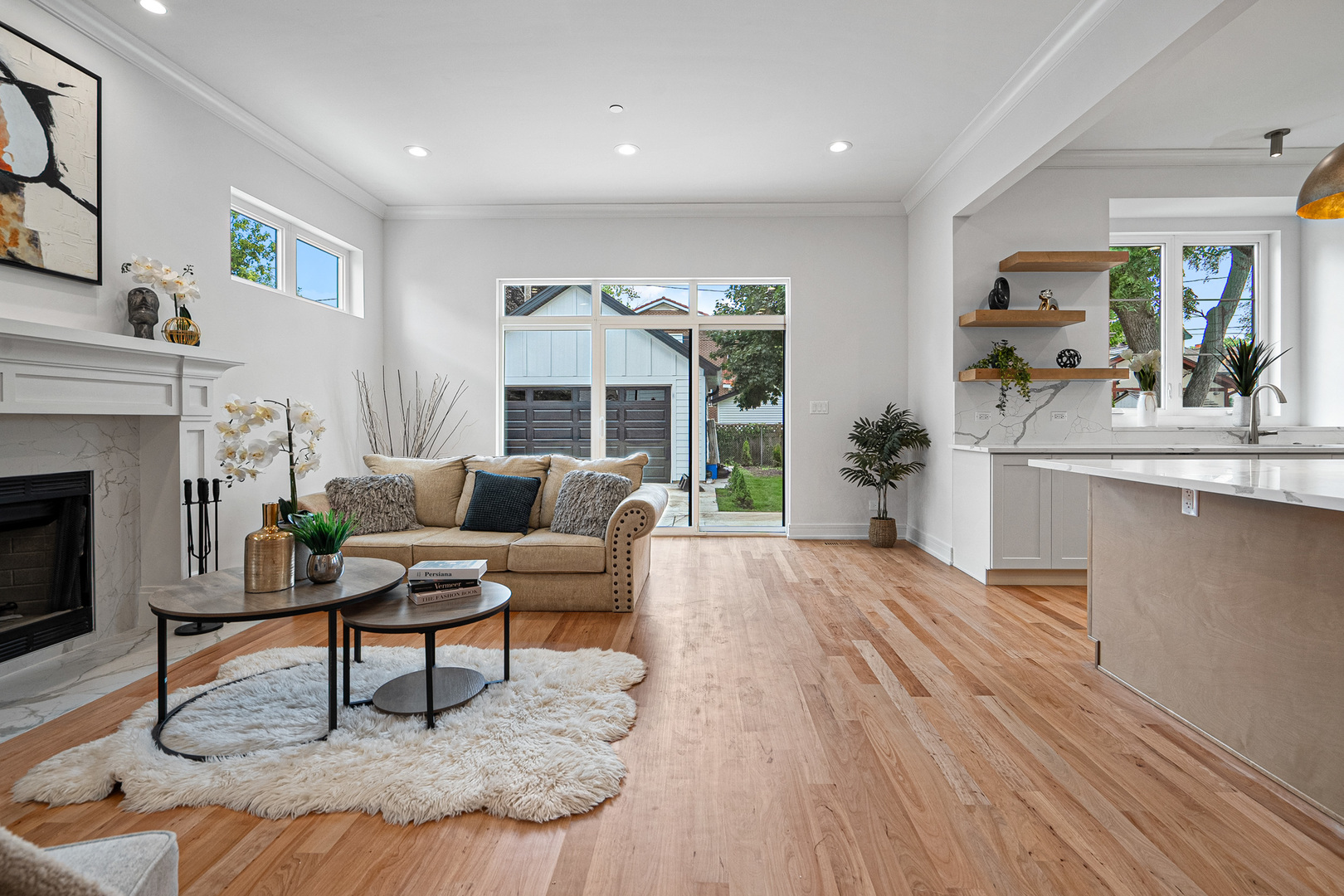 1705 South Prospect Avenue Park Ridge, IL 60068 - Photo 14 of 42 a living room with furniture and a fireplace