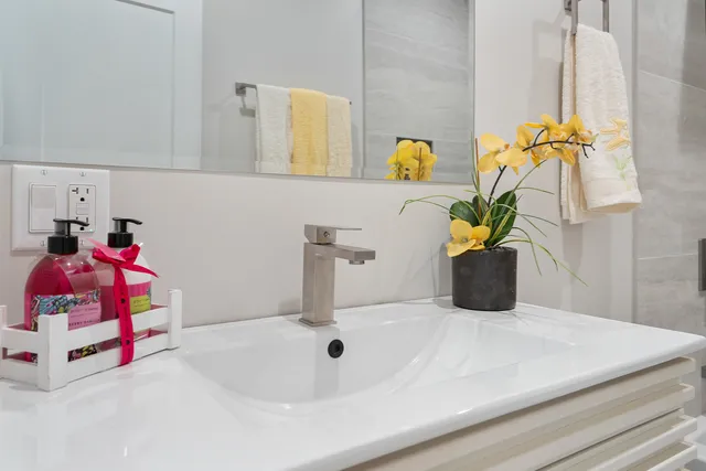 a bathroom with a sink