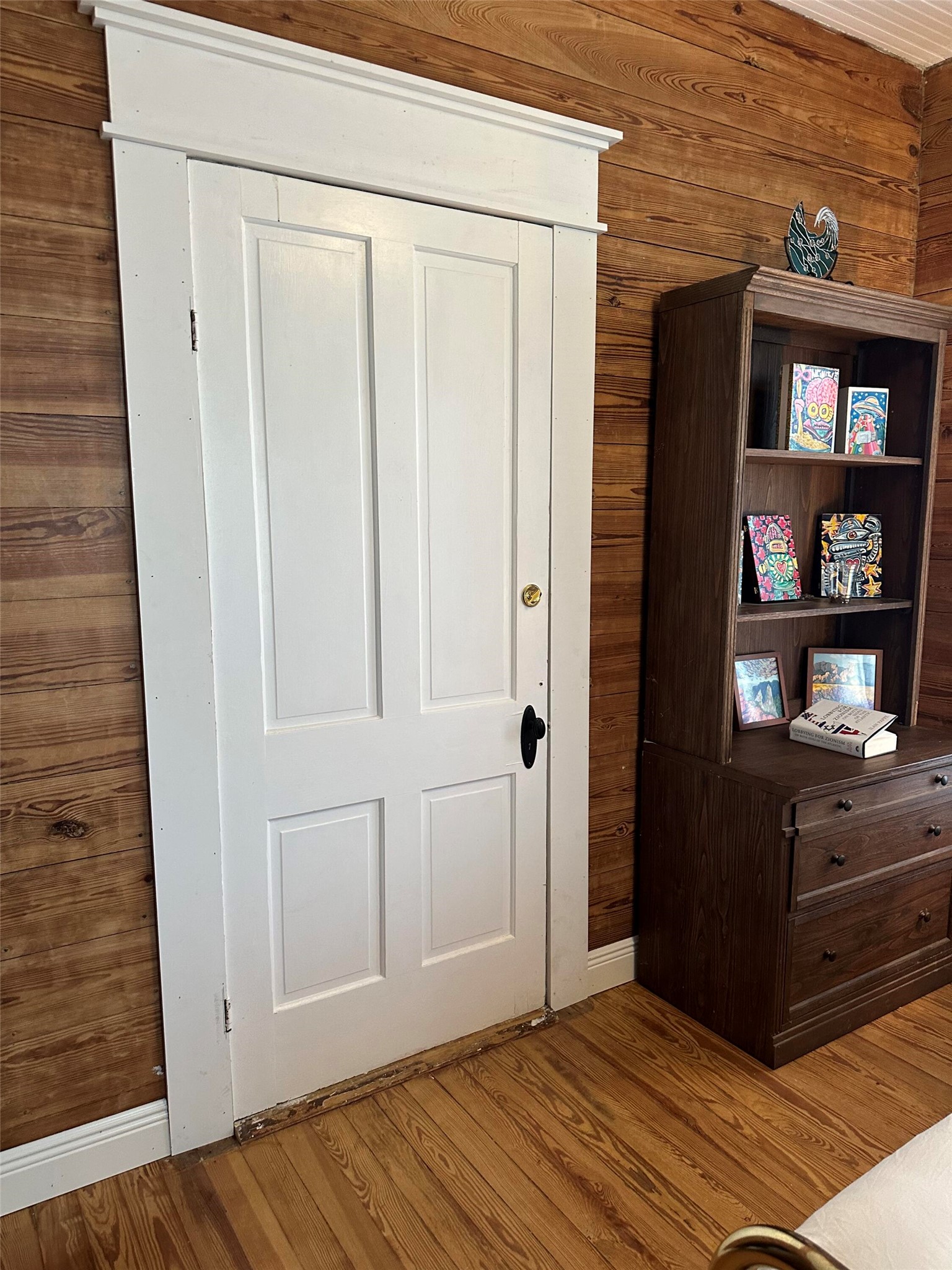 543 Narrows Road Blanco, TX 78606 - Photo 28 of 32 a view of a hallway with wooden floor and closet