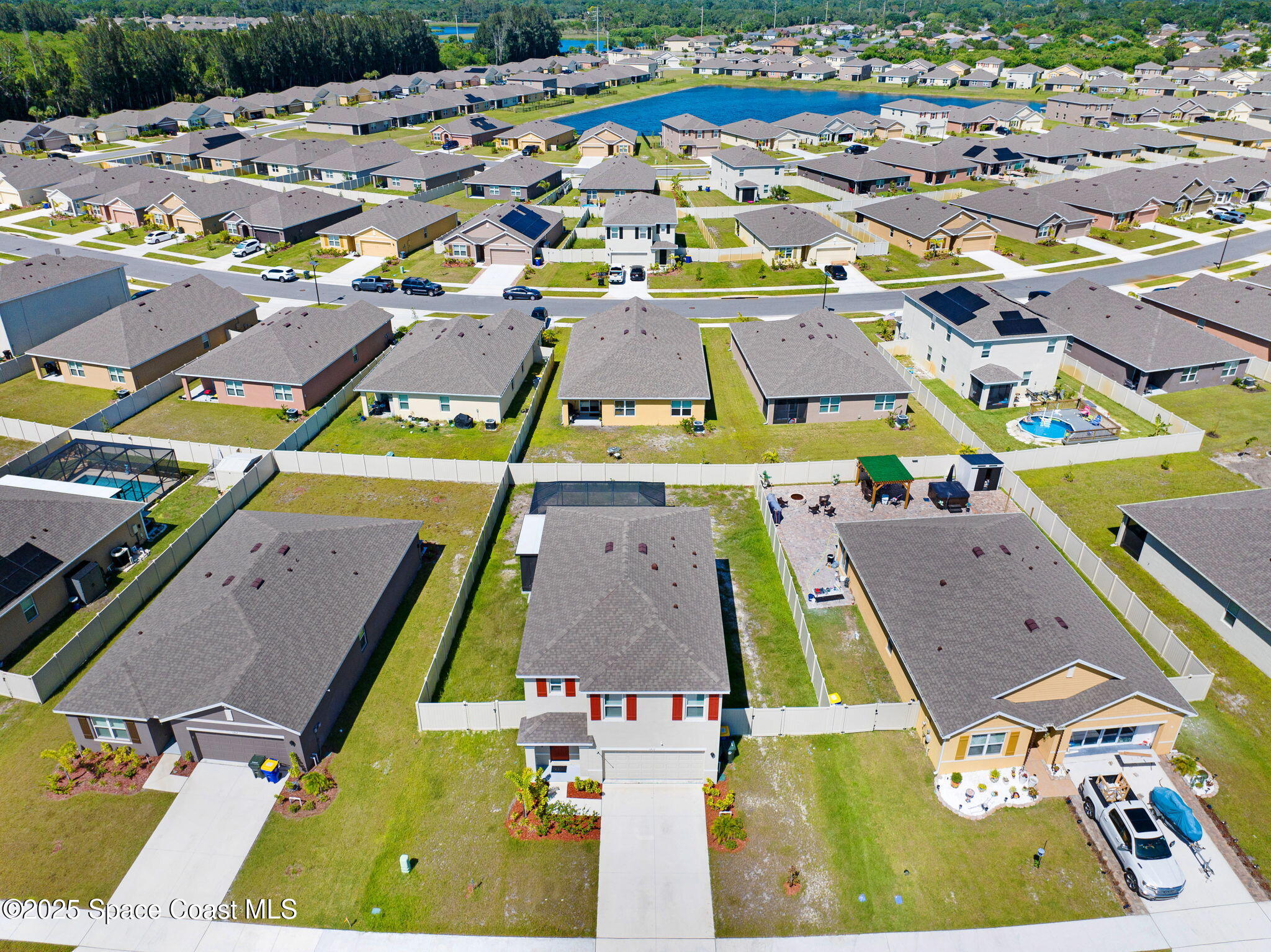 1217 Casey Avenue Rockledge, FL 32955 - Photo 11 of 49 an aerial view of a tennis ground