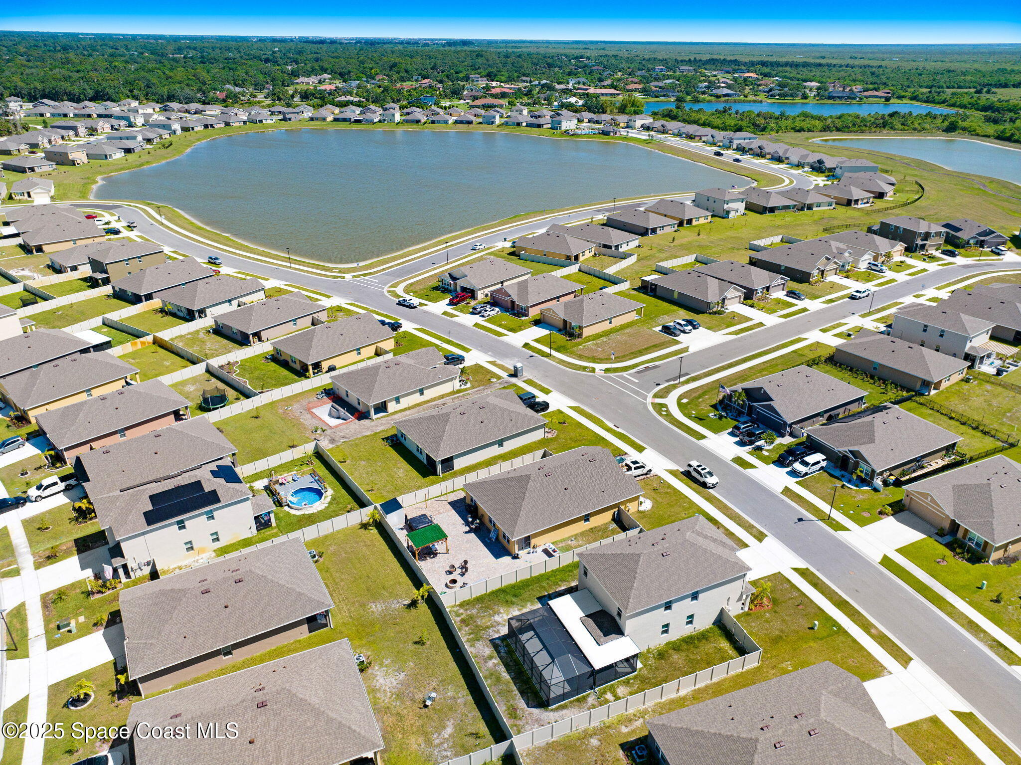 1217 Casey Avenue Rockledge, FL 32955 - Photo 42 of 49 an aerial view of residential building with outdoor space