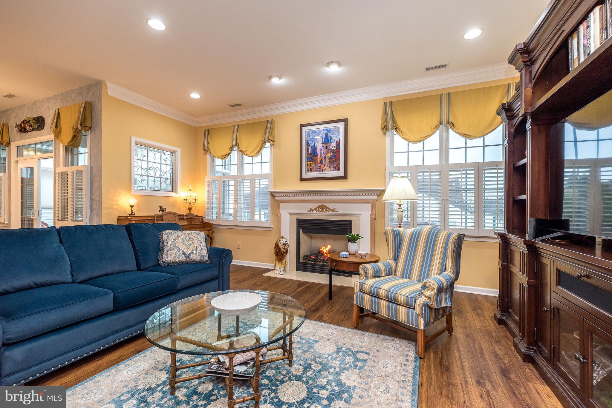 57 Nathaniel Road Holland, PA 18966 - Photo 18 of 64 Gas fireplace with marble surround and hearth