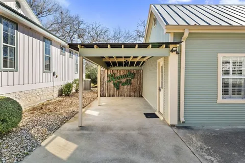 a view of a house with a patio