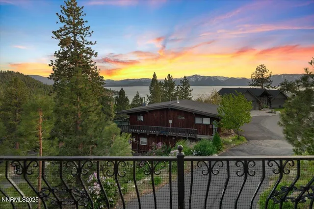 a view of a street from a balcony