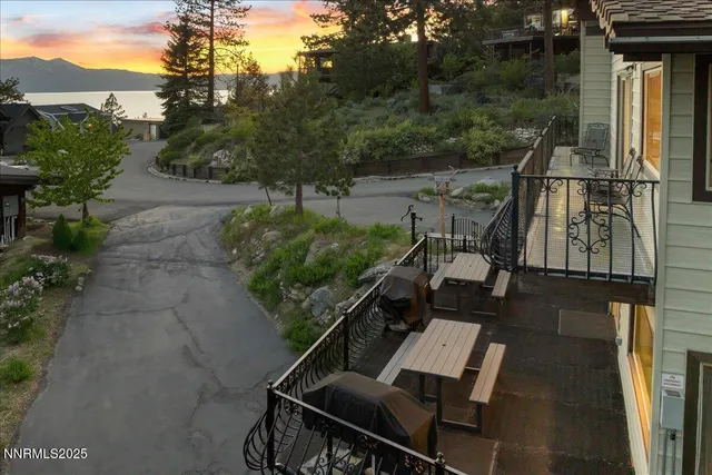 a house view with a outdoor space