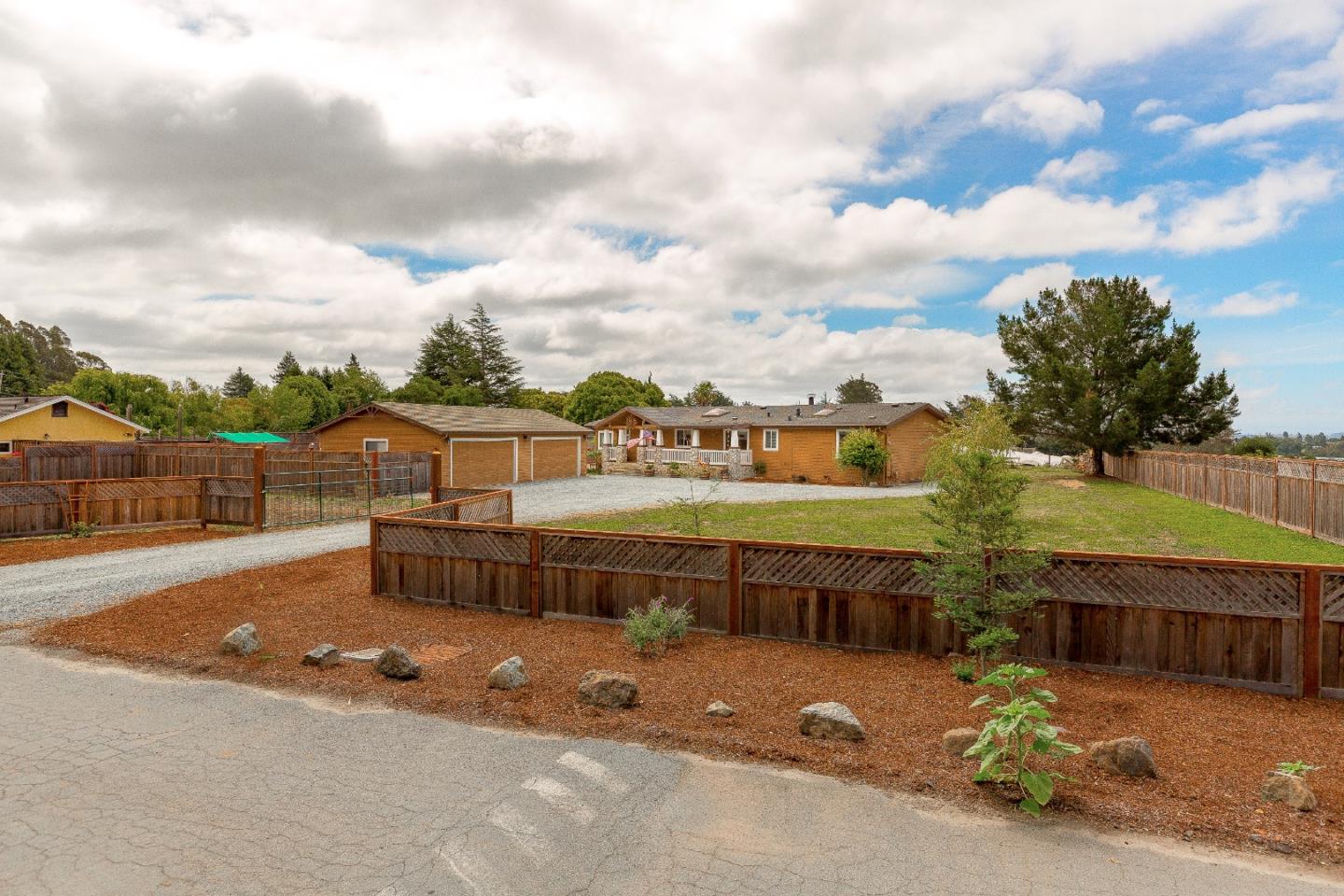 275 Orchard View Drive Watsonville, CA 95076 - Photo 1 of 25 a view of a house with a wooden fence