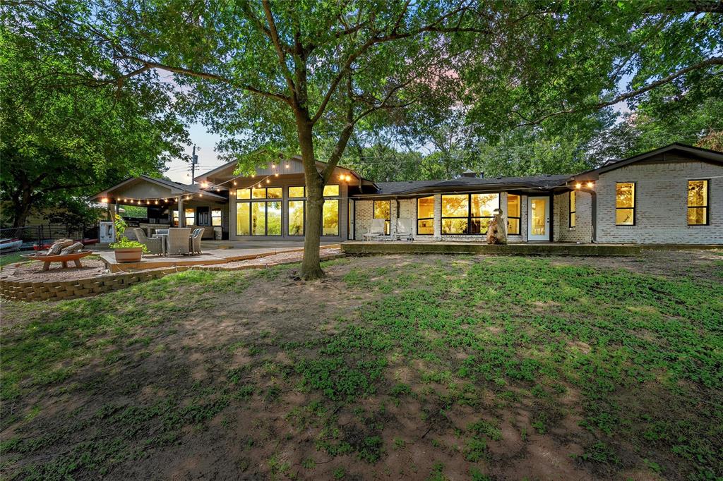 1396 Eagle Canyon Drive China Spring, TX 76633 - Photo 3 of 40 Rear view of house with a patio area, brick siding, and a gazebo