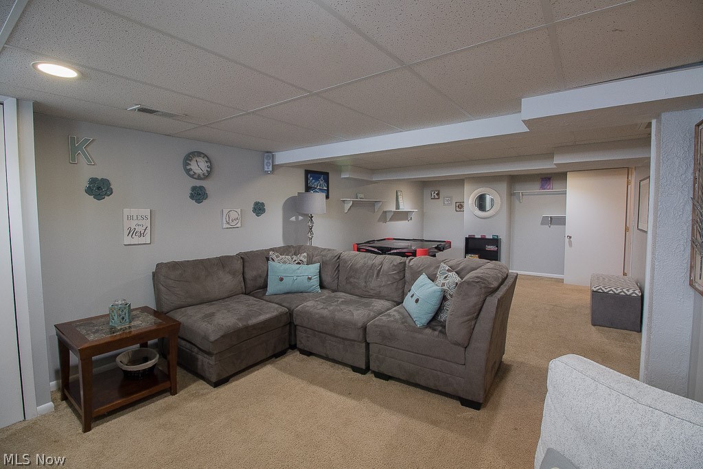 1714 Roselawn Road Cleveland, OH 44124 - Photo 16 of 27 Finished Basement Entertainment Area
