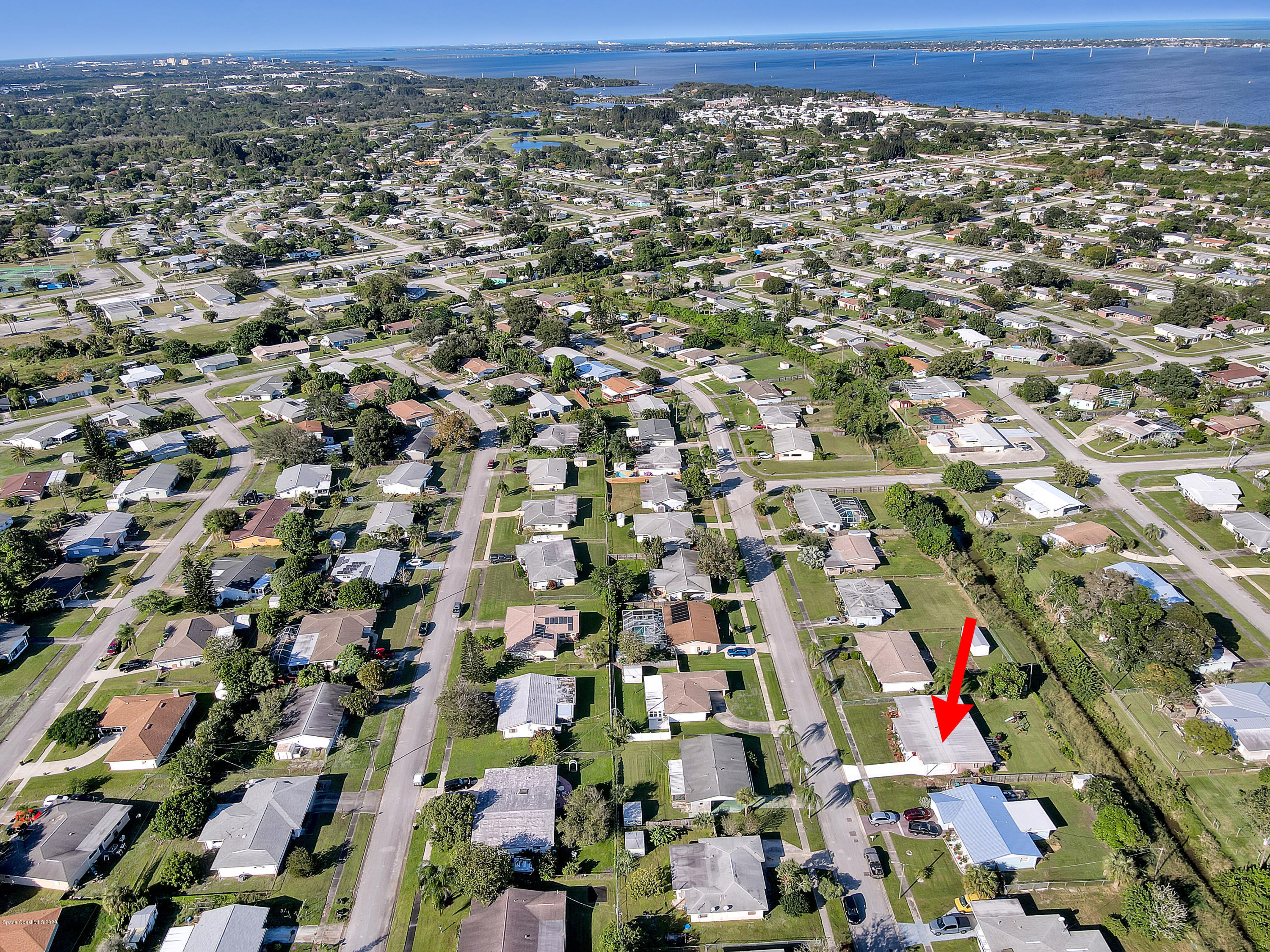 765 Angle Street Northeast Palm Bay, FL 32905 - Photo 38 of 42 Drone Angle 3