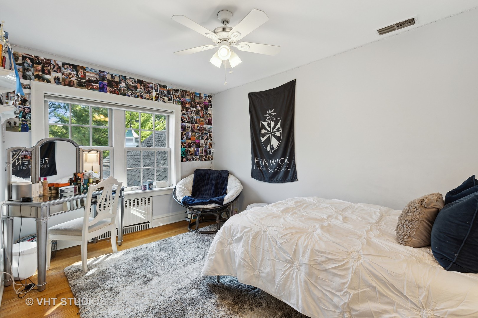 142 Akenside Road Riverside, IL 60546 - Photo 31 of 42 a bedroom with a bed and a large window