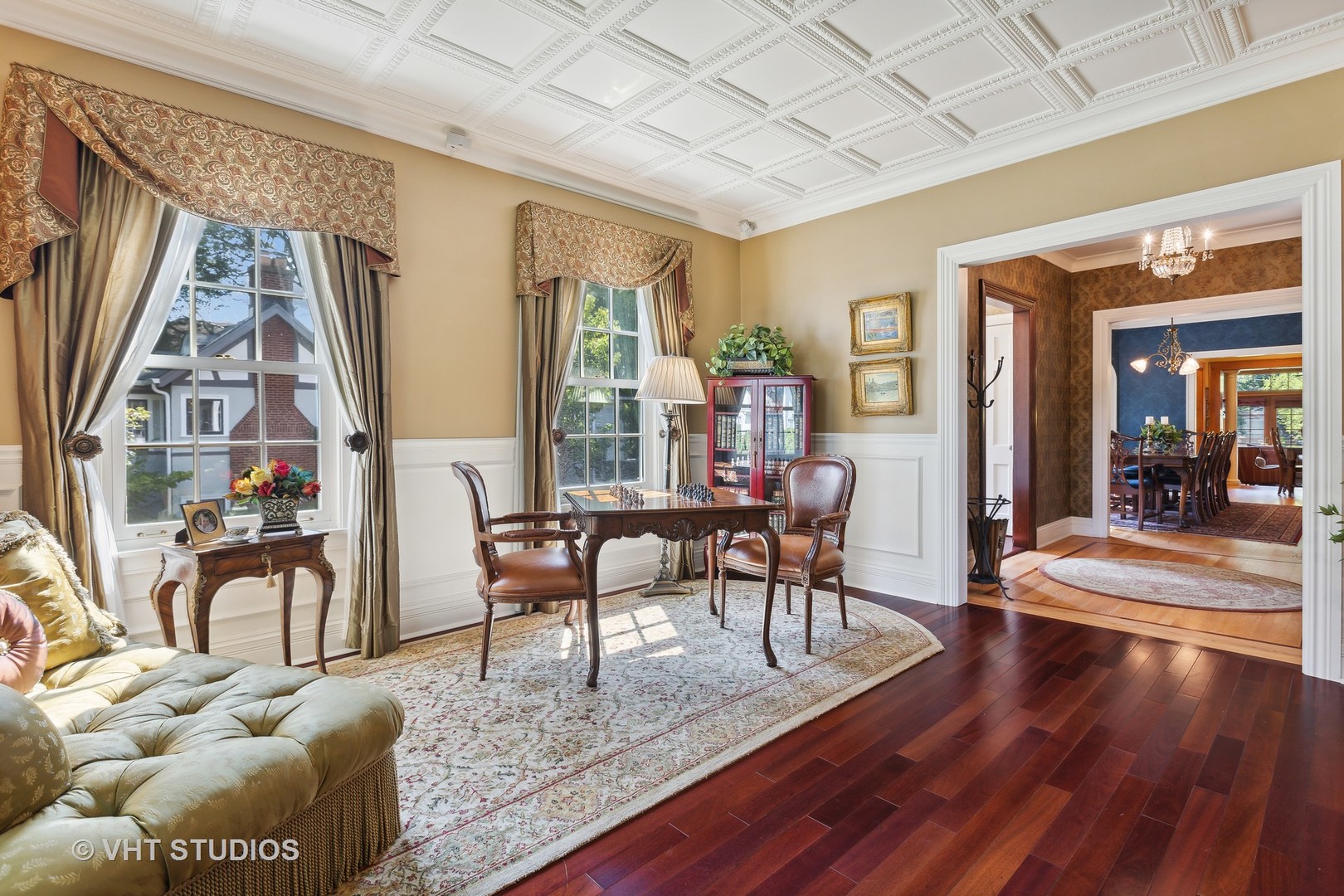 142 Akenside Road Riverside, IL 60546 - Photo 5 of 42 a living room with furniture and wooden floor