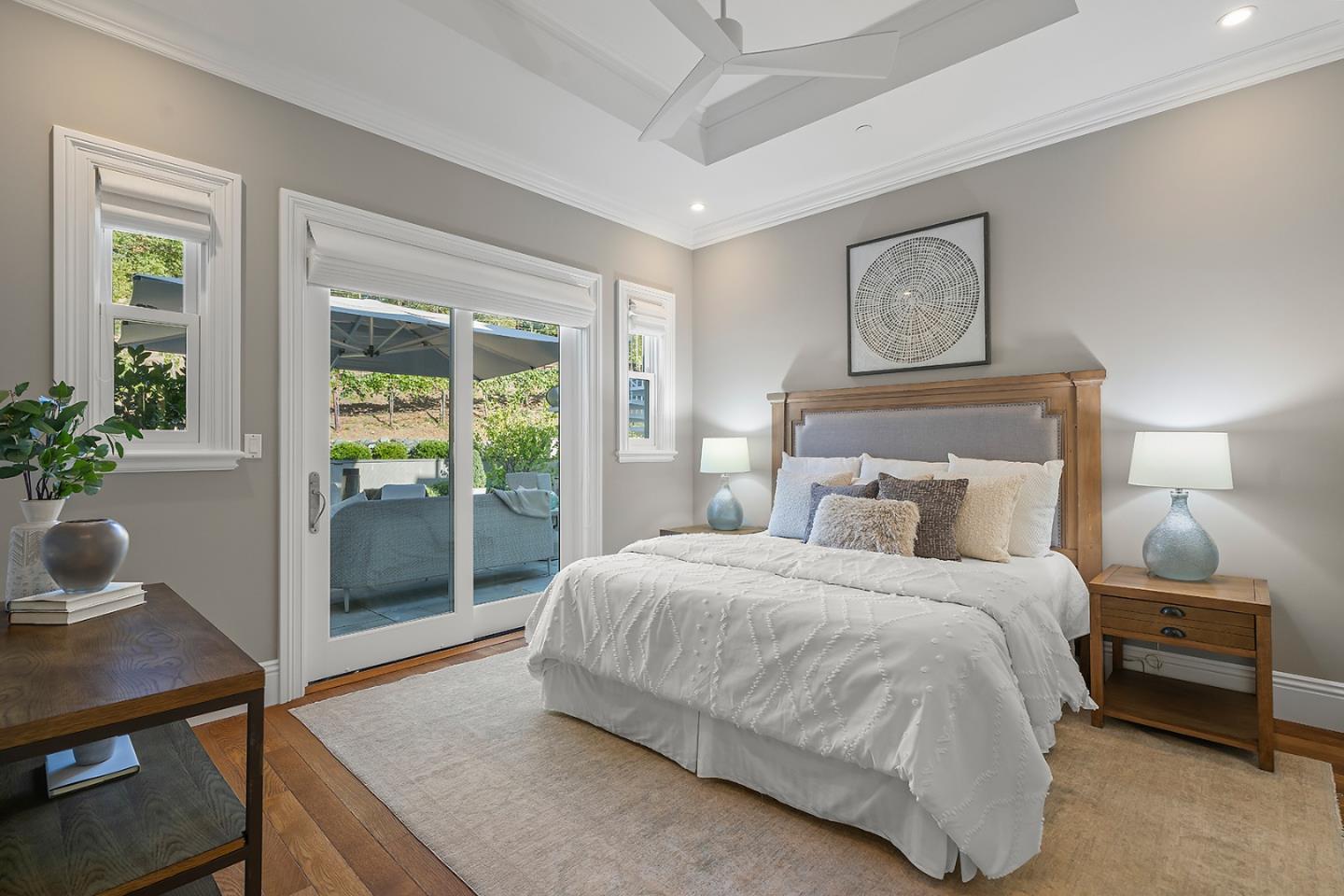 14966 Sobey Road Saratoga, CA 95070 - Photo 27 of 70 a bedroom with a bed and a table in it