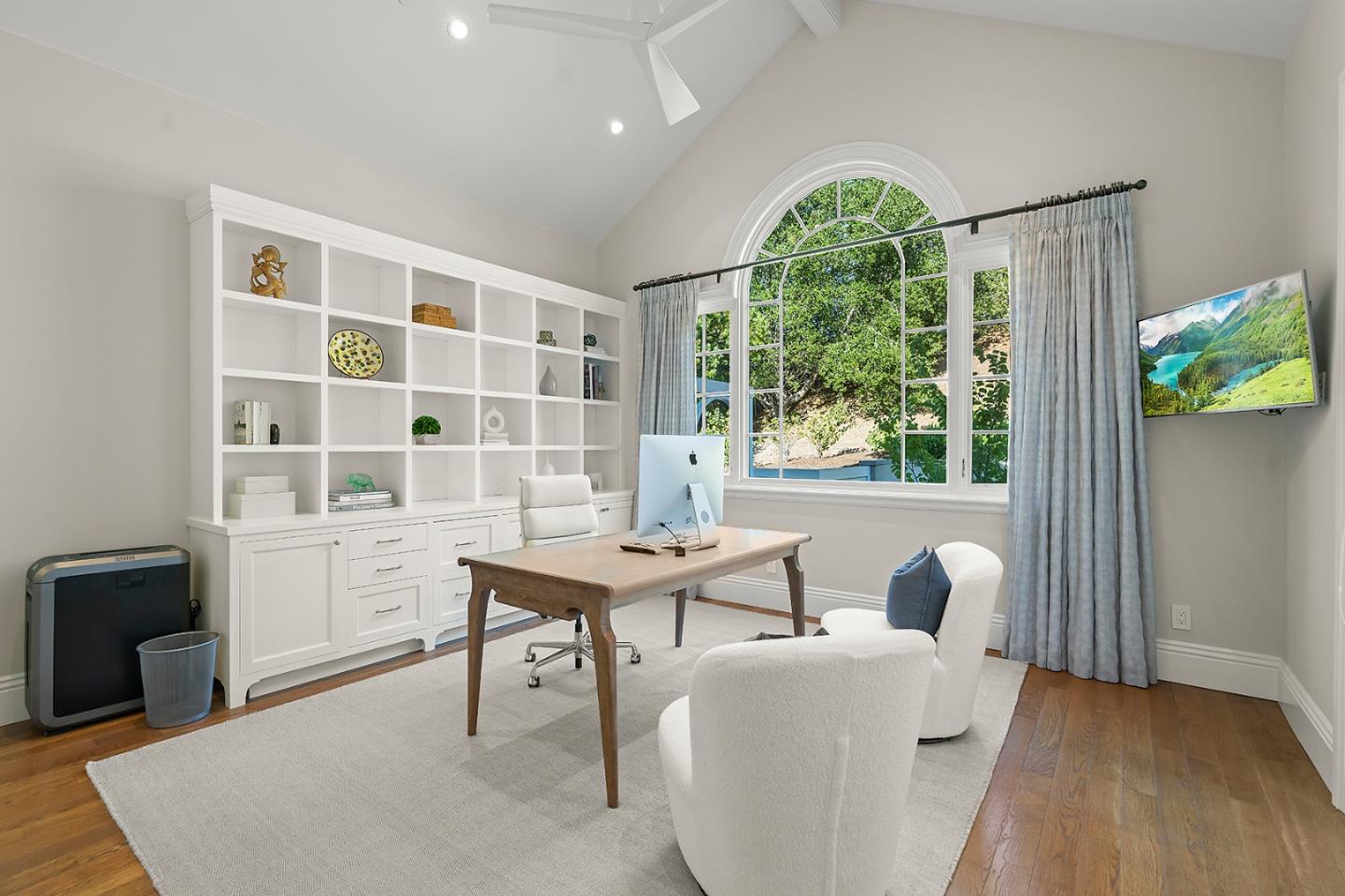 14966 Sobey Road Saratoga, CA 95070 - Photo 30 of 70 a view of a livingroom with furniture and a large window