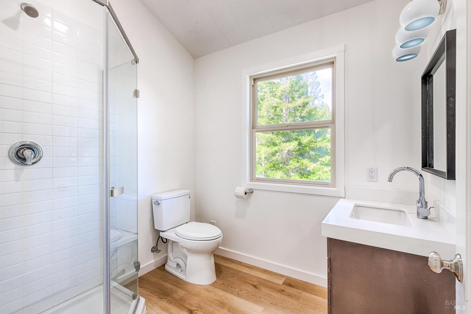 19500 Mountain View Road Boonville, CA 95415 - Photo 27 of 67 a bathroom with a sink toilet and shower