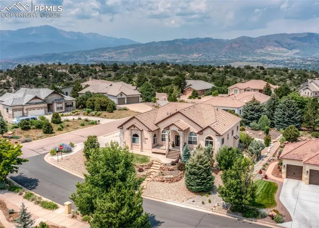 an aerial view of multiple house