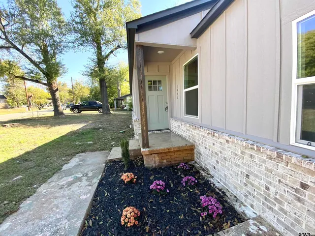 a backyard of a house