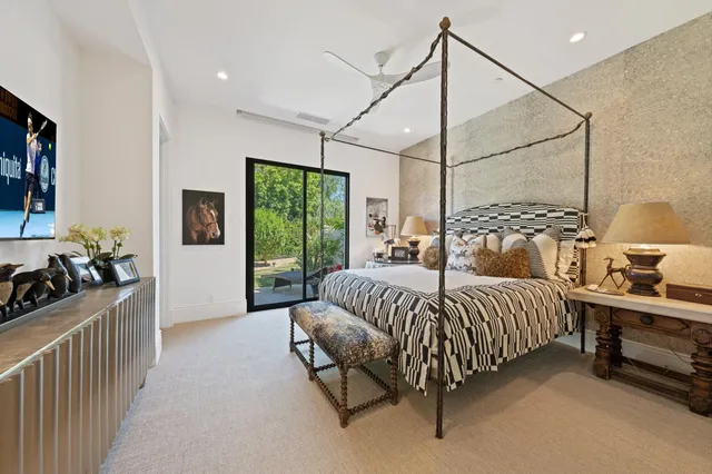 an aerial view of residential houses and outdoor space