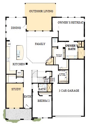 3420 Chestnut Colony Court Conroe, TX 77385 - Photo 23 of 24 The success of a floor plan is the way you can move through it…You’ll be amazed at how well this home lives…We call it traffic patterns.