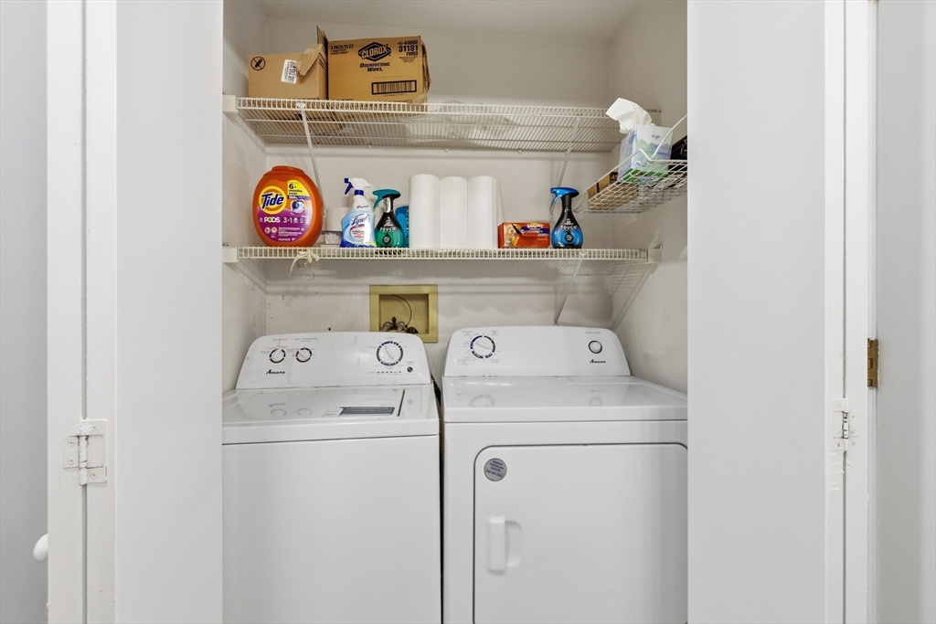 4 Erick Road, Unit 90 Mansfield, MA 02048 - Photo 20 of 30 a utility room with dryer and washer