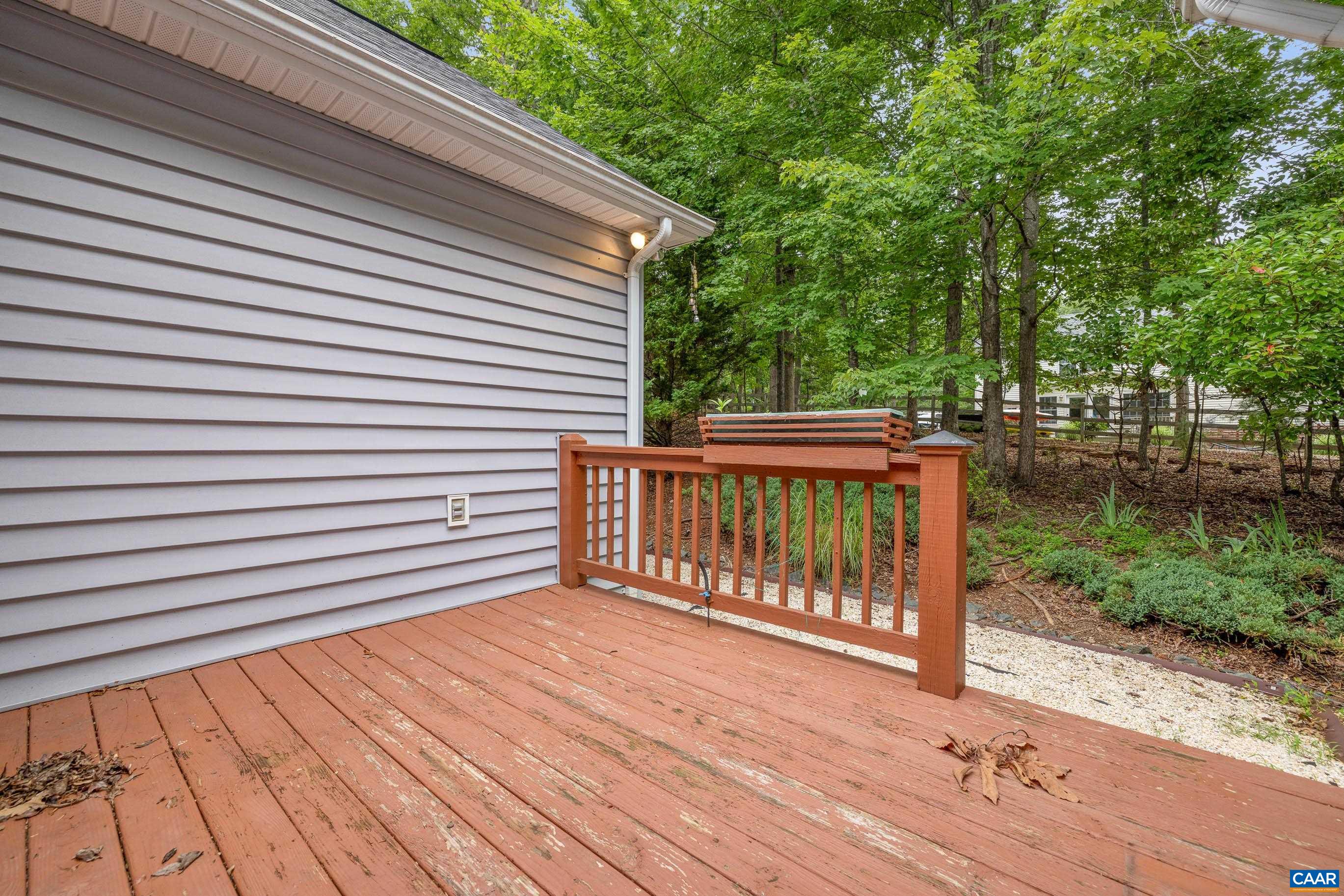 34 Zephyr Road Palmyra, VA 22963 - Photo 8 of 38 a view of a wooden deck