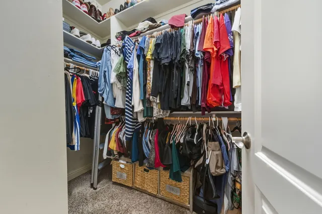 a view of a closet