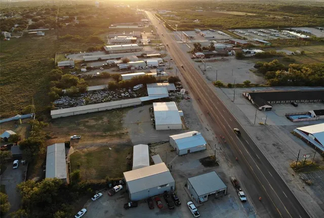 an aerial view of residential building with outdoor space
