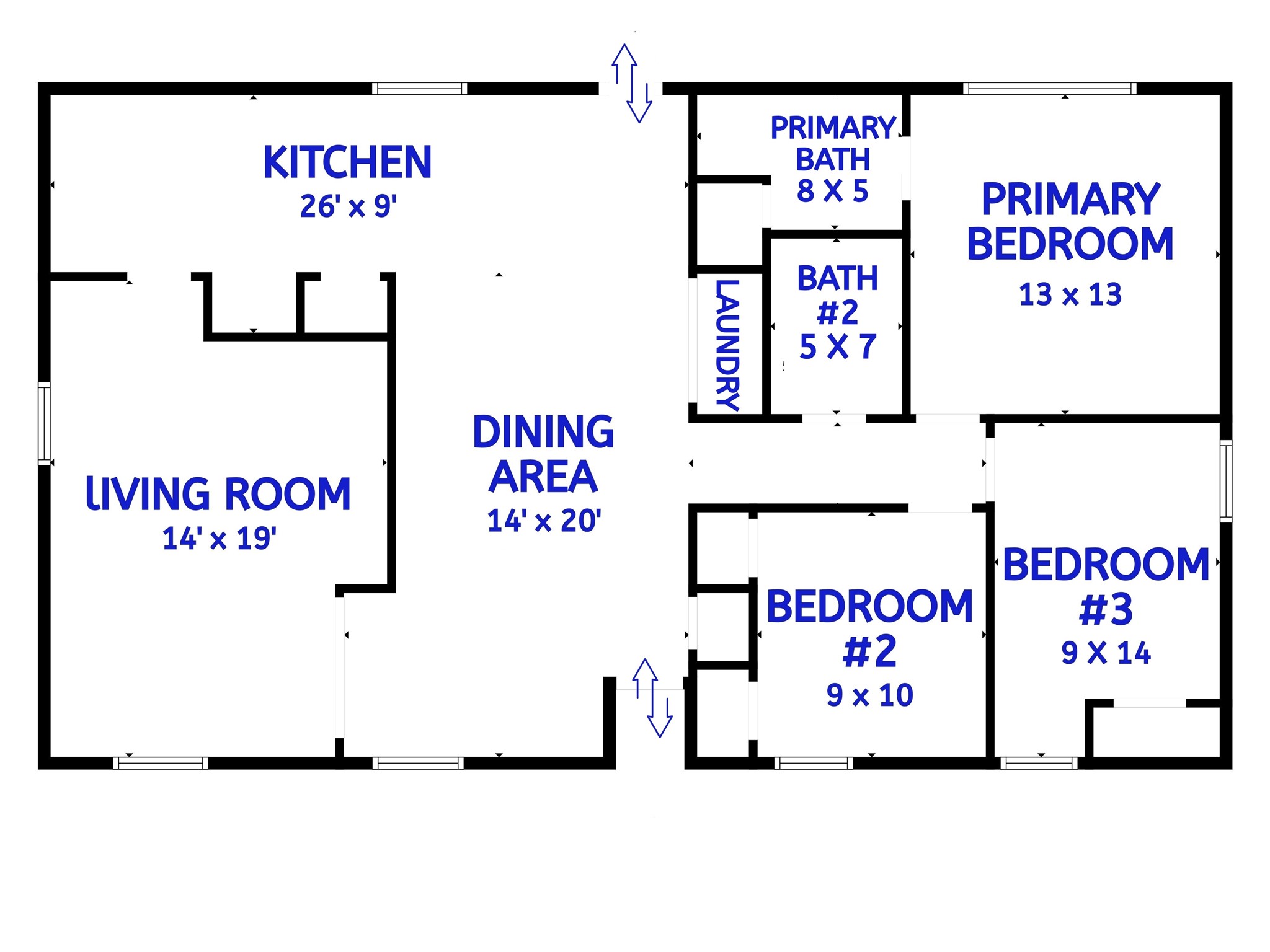 117 Cannon Street Clute, TX 77531 - Photo 24 of 24 Floor plan for reference - buyer to verify room dimensions