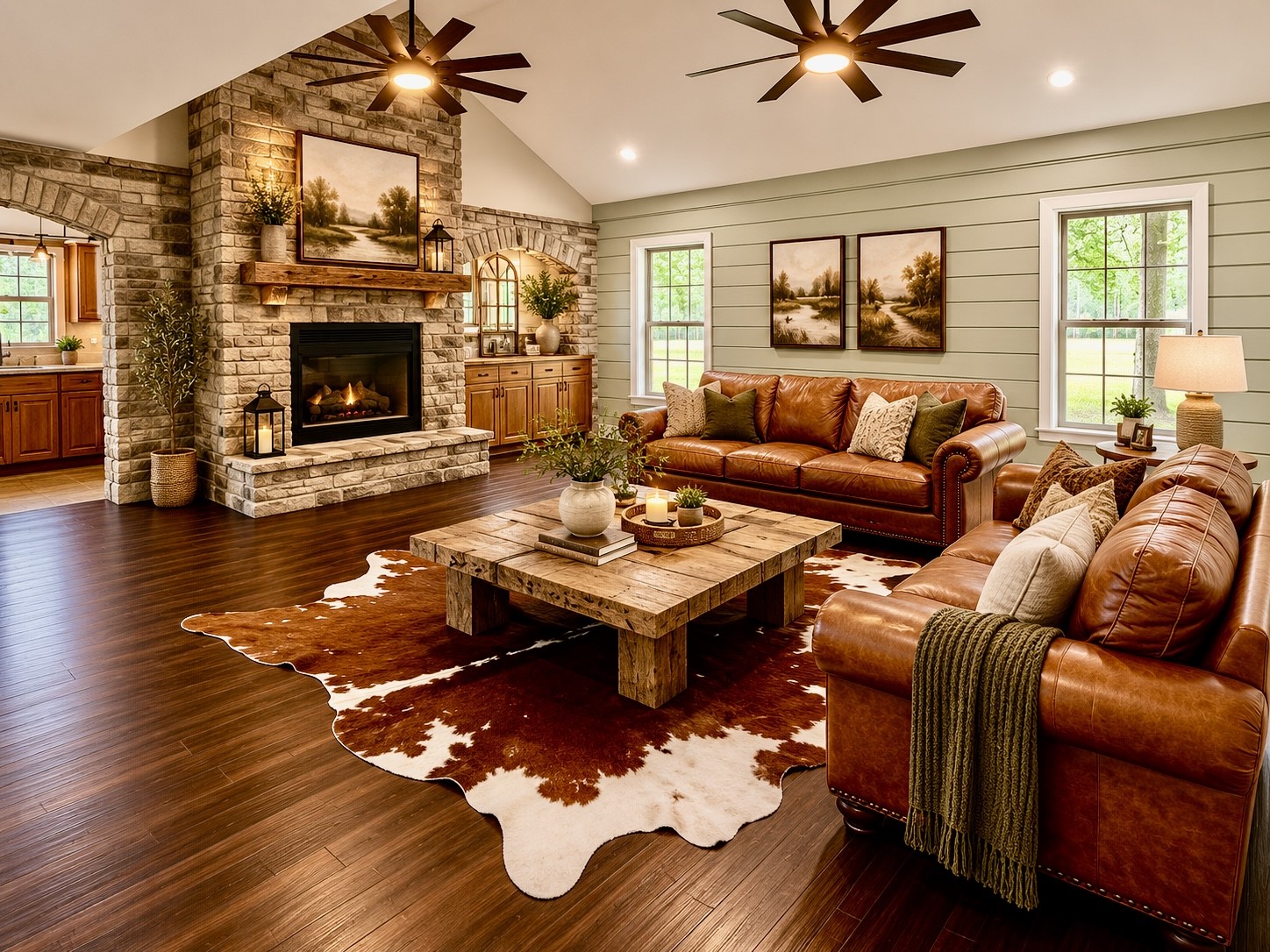 335 Walding Road Livingston, TX 77351 - Photo 3 of 19 Stunning family room with grand fireplace