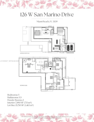 $37,000,000 | 126 West San Marino Drive, Miami Beach, FL 33139