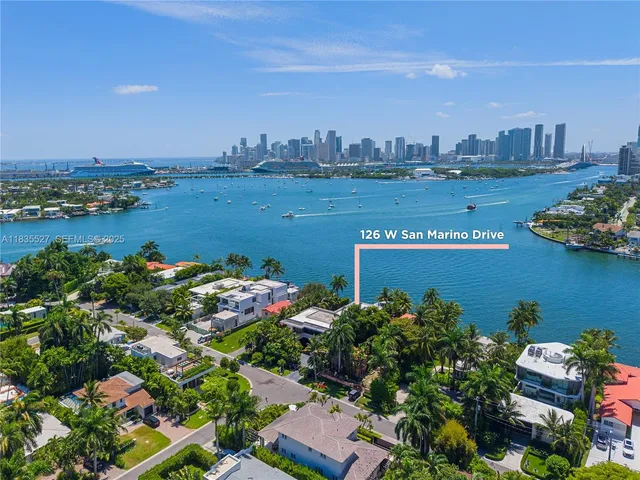 $37,000,000 | 126 West San Marino Drive, Miami Beach, FL 33139