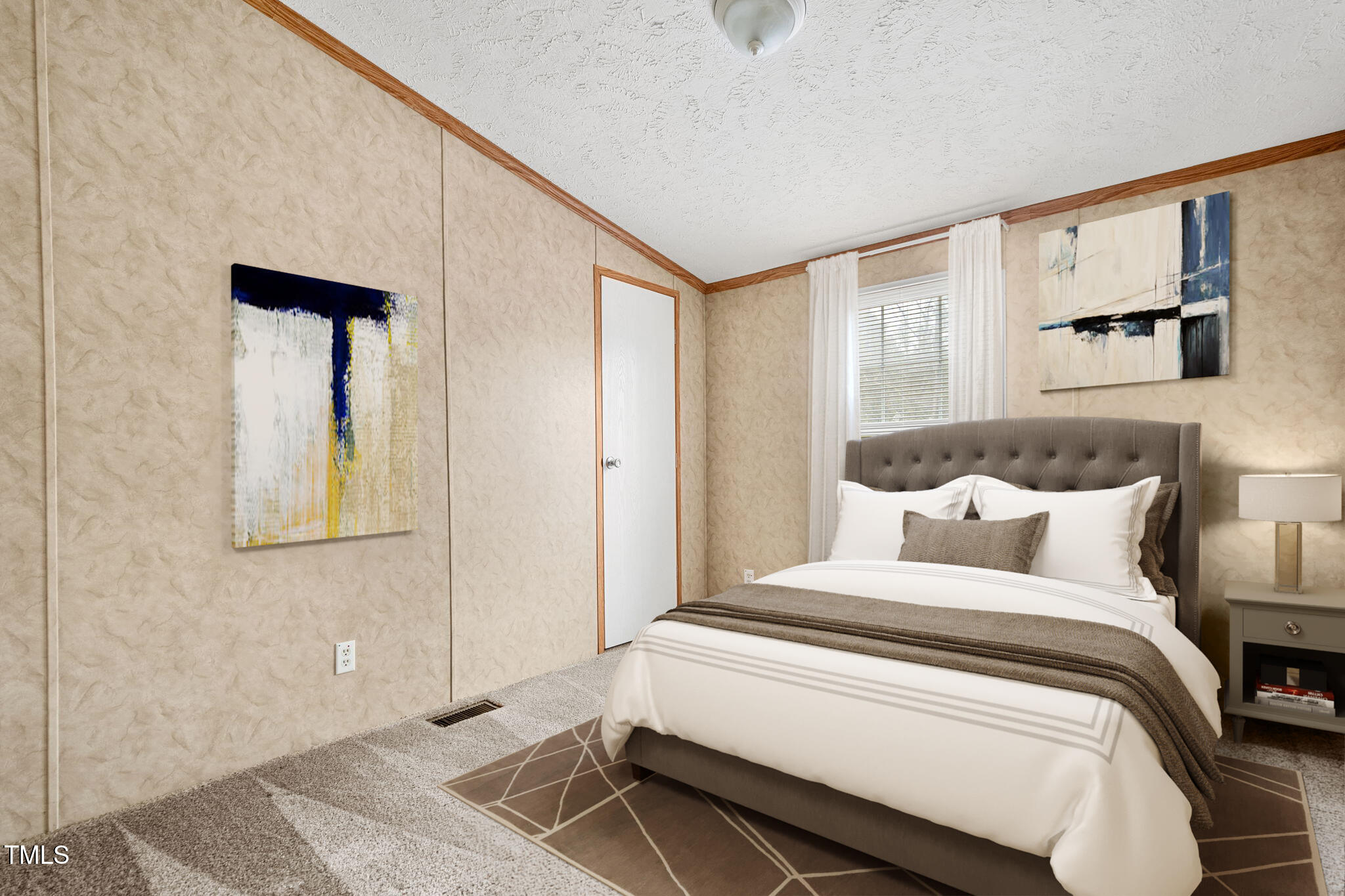 4210 Scronce Road Harrells, NC 28444 - Photo 17 of 28 a bedroom with a bed and a window