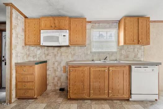 4210 Scronce Road Harrells, NC 28444 - Photo 9 of 28 a bathroom with a granite countertop sink and a mirror