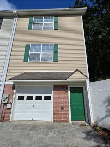 a front view of a house