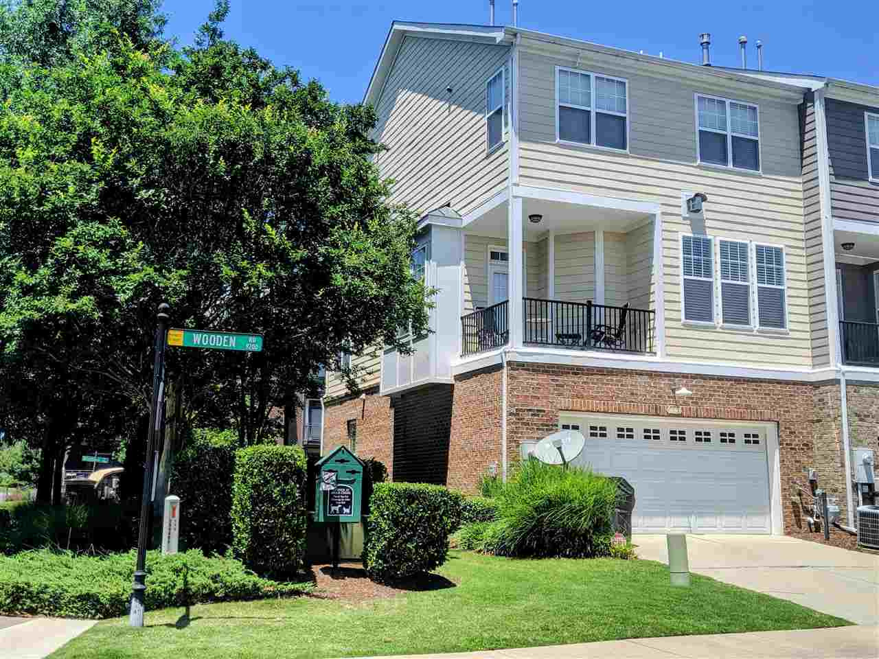 9244 Wooden Road Raleigh, NC 27617 - Photo 20 of 20 With more than 30 floor plans in the neighborhood, there are only a handful of END-UNITS w/2-Car Garages! And this one has it ALL w/4 bedrooms, including one on the FIRST FLOOR w/a separate entry, courtyard patio & 3.5 baths!